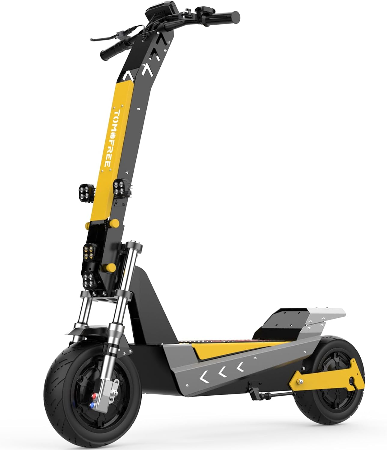Tomofree Fast Electric Scooter, 6000W/3000W,60V 35Ah Off Road E Scooter, 55 Miles Long Range, 50 MPH/40 MPH Top Speed, 11" Tires, Foldable Kick Scooter for Adults and Teens with Full Suspension