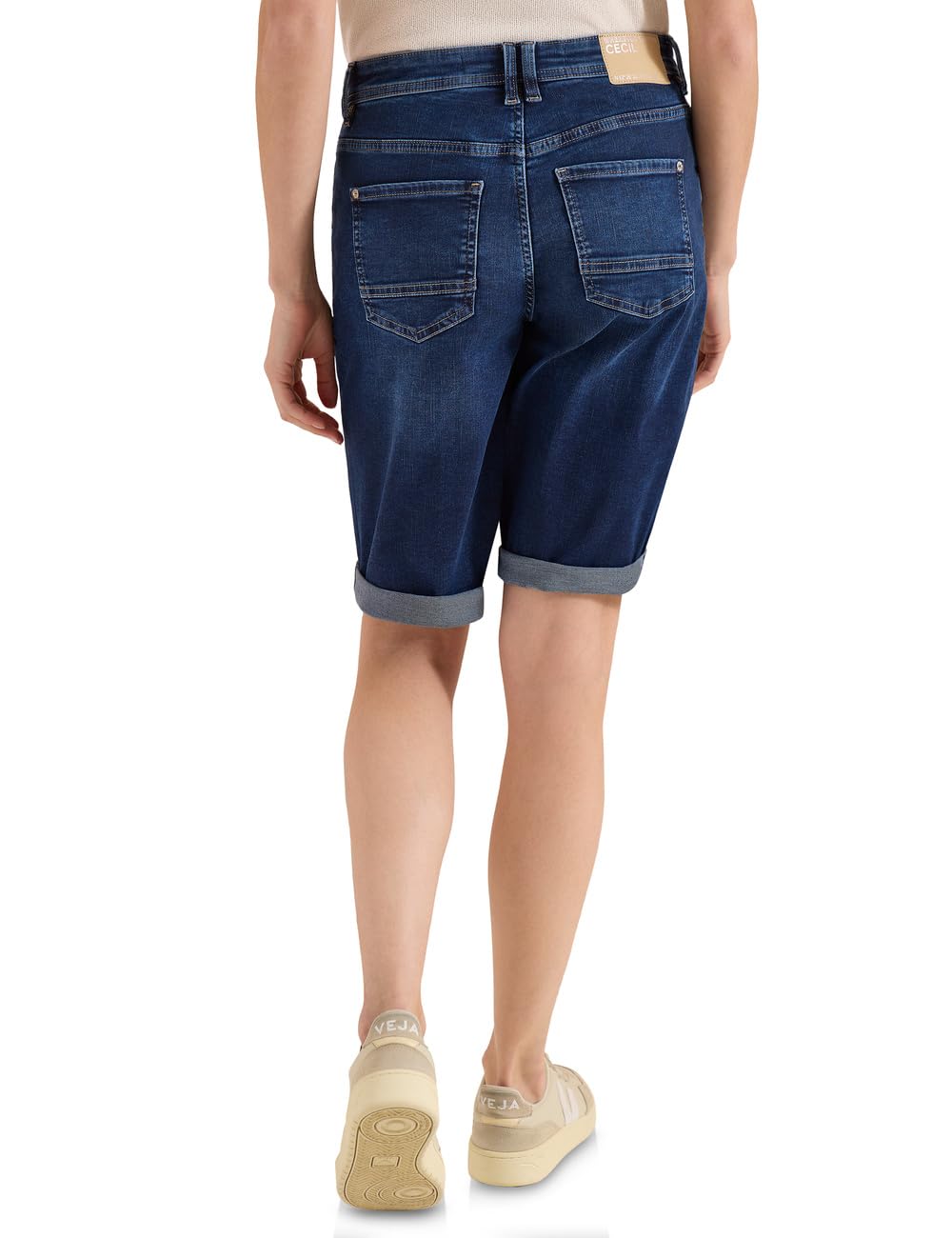 Wide Leg Jeansshorts im Loose Fit