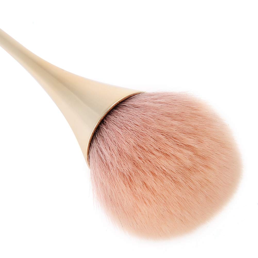 Pennello Professionale per Manicure e Nail Art, Spazzola Pulizia Polvere Unghie con Taglierino Integrato, Accessorio Essenziale per Cura e Rimozione Residui, Design Ergonomico Bianco