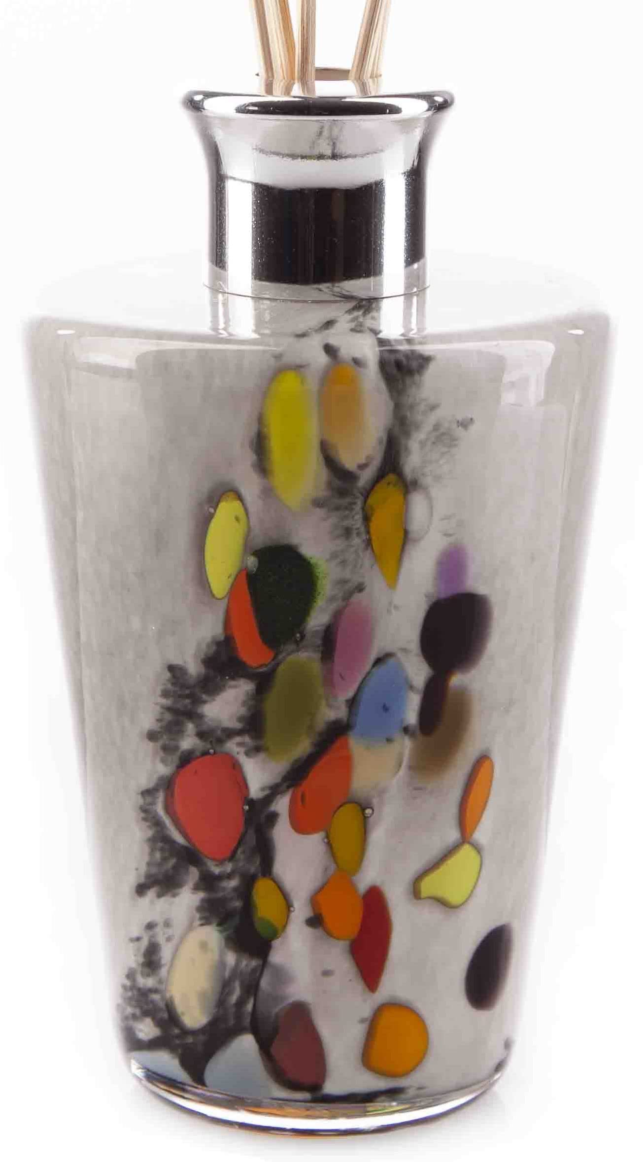 Amelia Art Glass Grey Conical Reed Diffuser - Inferno
