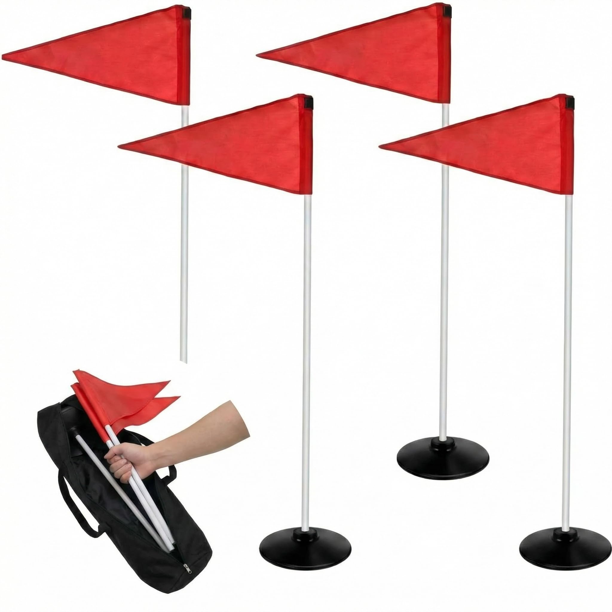 Photo 1 of HunnmingRe 4 Soccer Corner Flags with Bag