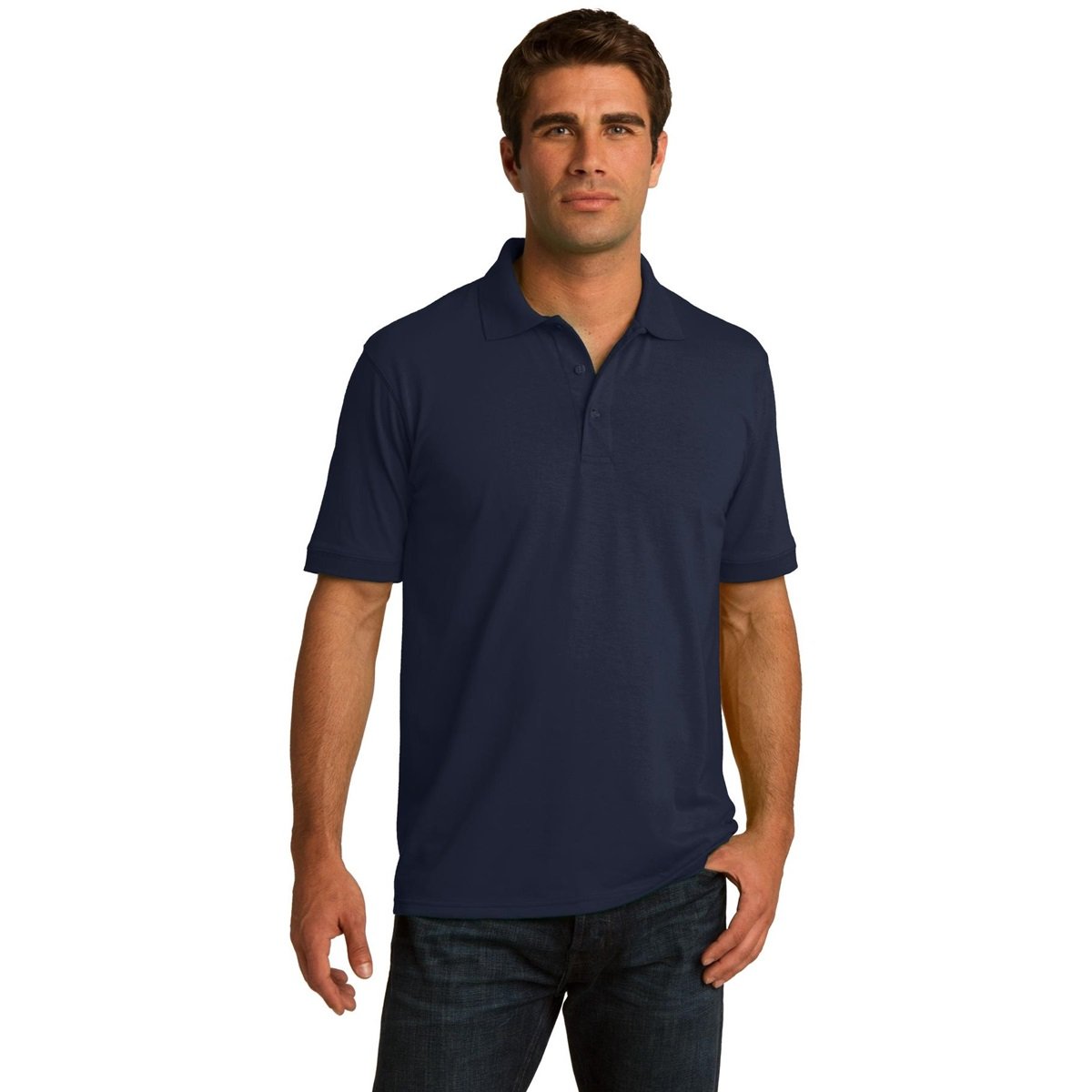 Clothe Co.Men's Big and Tall Polo Shirt, Men's Tall Polo Short Sleeve Performance Cotton Blend