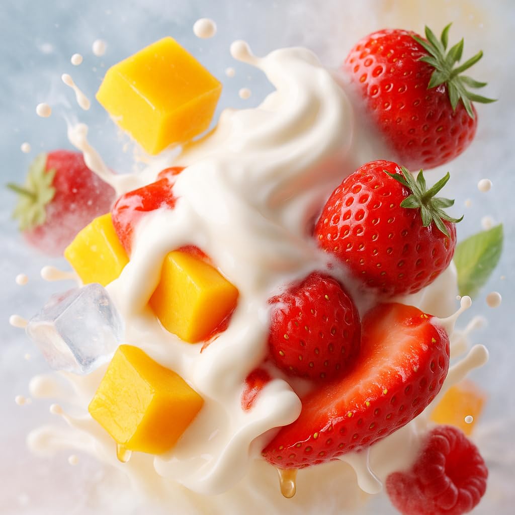 Mango Bliss - Frozen Delight - mango jogurt truskawka ice Aromat Koncentrat - wegański - Sasami - 100ml