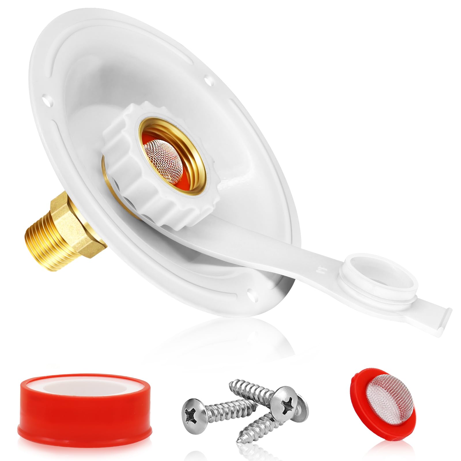 Thetford 94217 Black City Water Flange With Plastic Check Valve Hanna Trailer Su