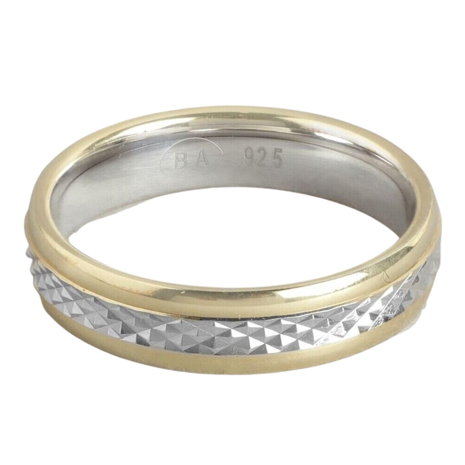 ZAVYA 925 Sterling Silver N/A Multitone Mens Solid Ring | Gift for Men and Boys | With Certificate of Authenticity & 925 Hallmark (B0D372DBF4) Amazon Price History, Amazon Price Tracker