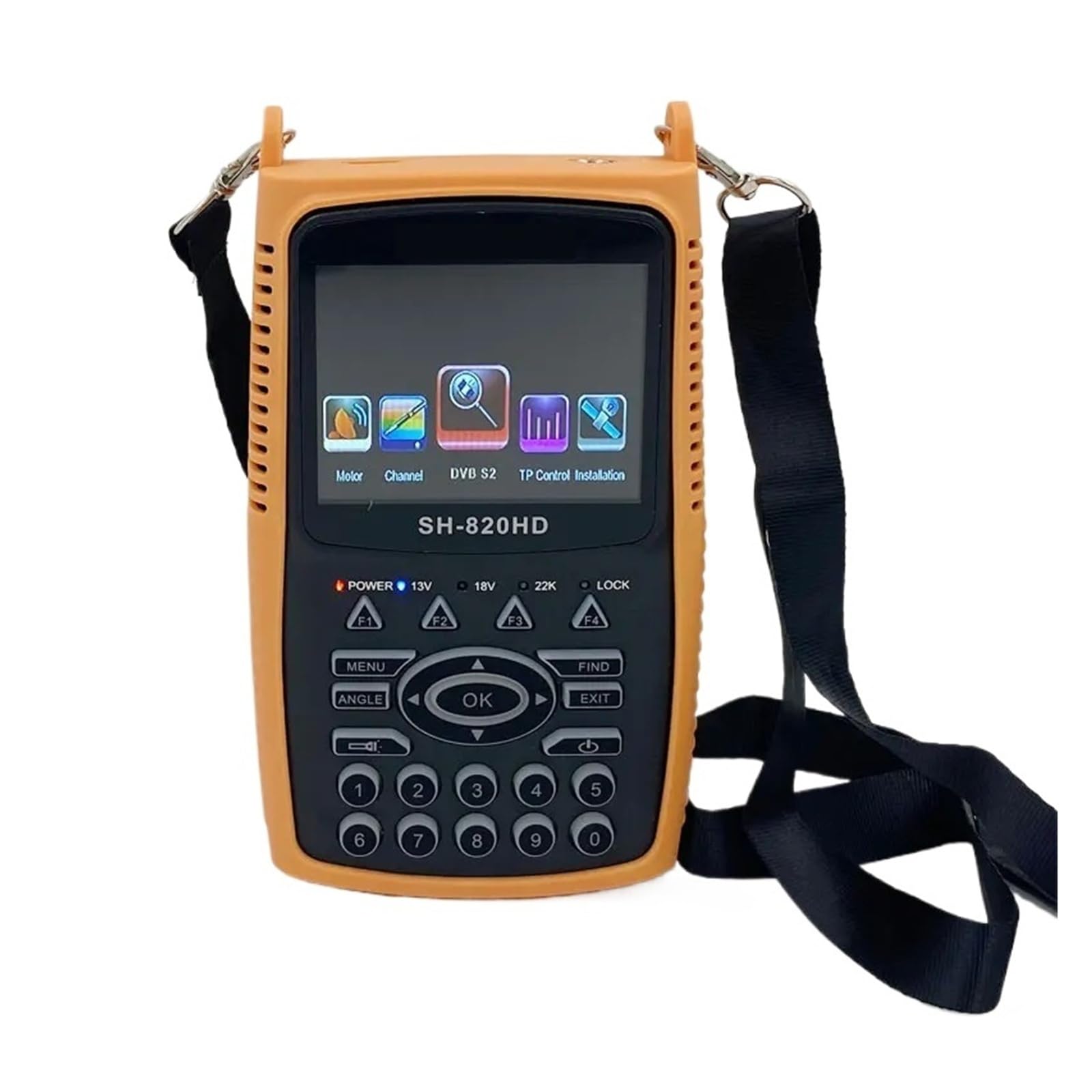 Localizador de satélite con Pantalla LCD TFT de 3,5 Pulgadas, SH-820HD, DVB-T2, DVB-2, DVB-C, probador CCTV Borrar Pantalla(S2+T2)