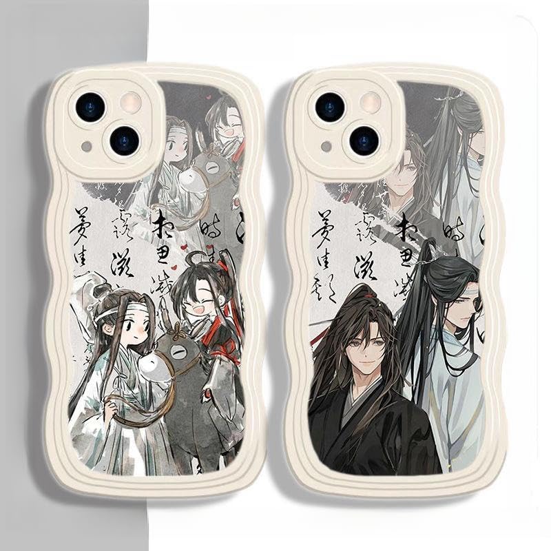 Amazon.co.jp: 魔道祖師 まどうそし スマホケース 水墨 携帯ケース