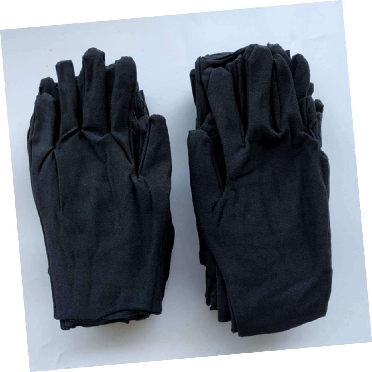 Zerodeko Guantes de Trabajo de Algodón Negro 12 Pares para Jardinería