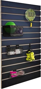 FixtureDisplays 24 X 40" Black Slatwall Panel Retail Store Display Garage Tool Organizer Literature 11709-1-BLACK-NF