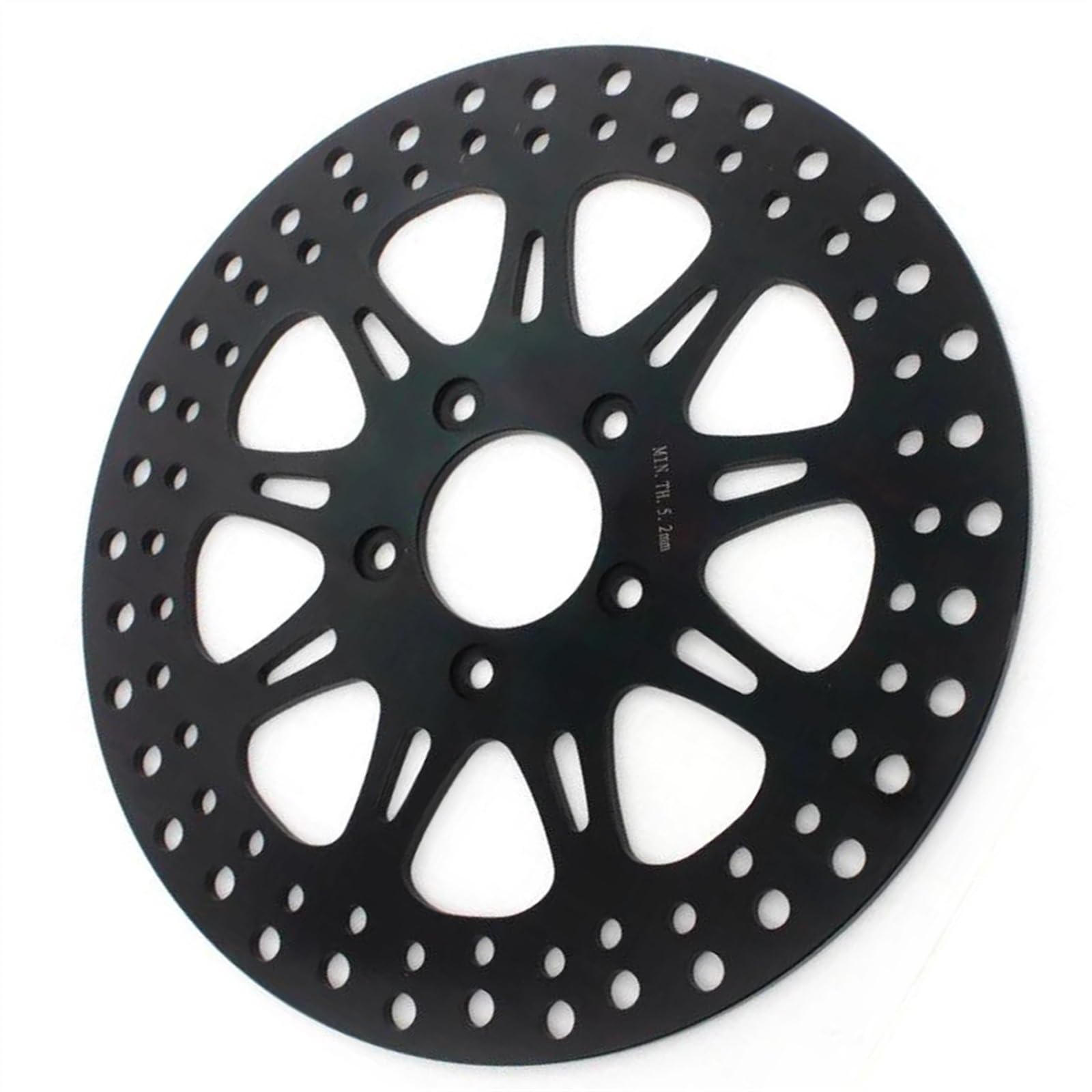Rotor de Disco de Freno Rotor De Disco De Freno Trasero De Motocicleta para Harley para Davidson FXCWC 1584 Rocker C Softail 2008 2009 2010 2011(Nero)