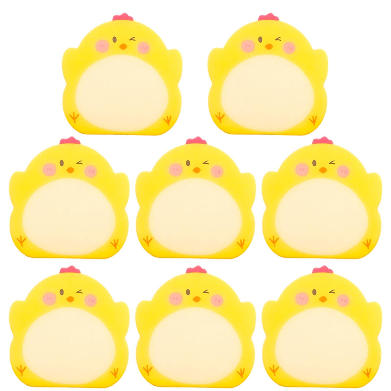 Sticky Notes, 8-Pack Cute Chick Sticky Notes Set, Animal-Shaped Motivational Tabs for Office, School & Creative Gifts