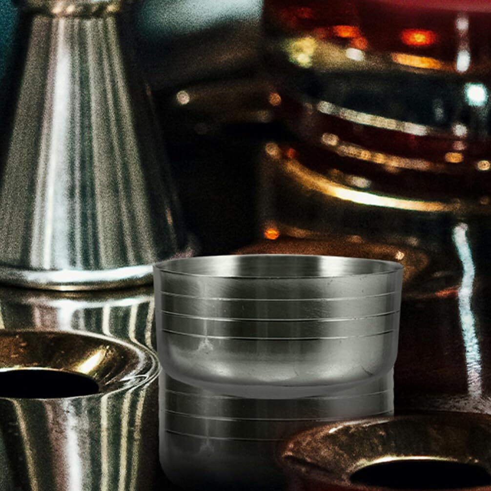 ABOOFAN 2 Pcs Cocktail Shaker Replacement Cap Stainless Steel Shaker Cup Caps Cocktail Shaker Lids Bubble Milk Tea Shaker Cup Caps for Home Bar Tools