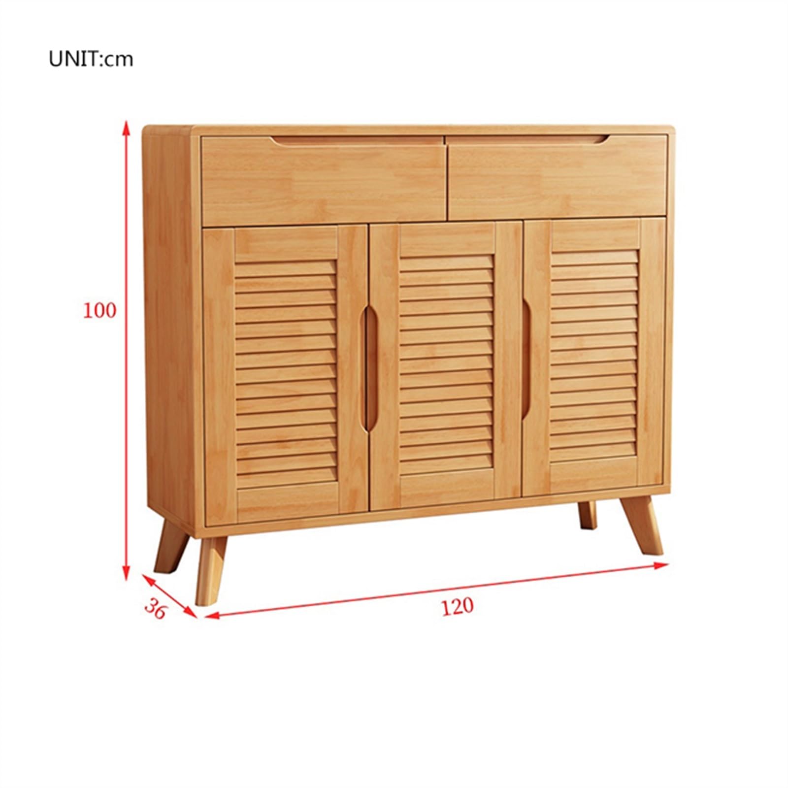 Zapatero de Entrada Gabinete de zapatos de madera nórdico, entrada de la casa moderna, pequeño apartamento, gabinete de almacenamiento de dos puertas, gabinete de entrada for sala de estar Organizador