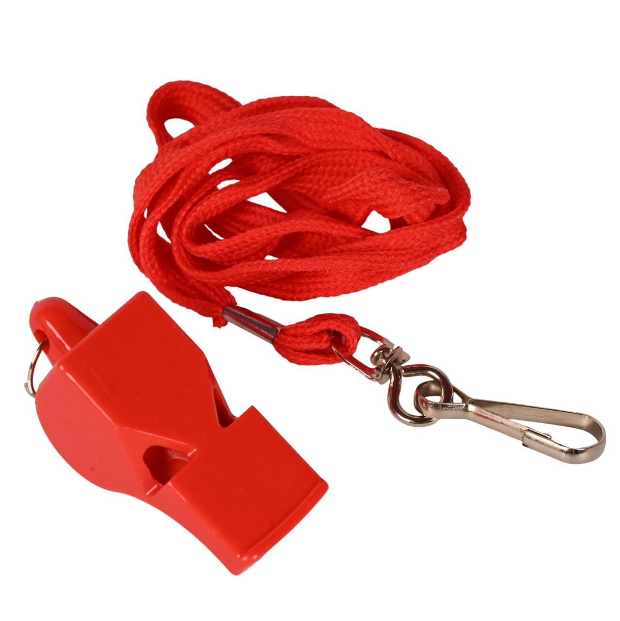 Whistle for Sports Coaches with Lanyard – Professional Sports High Sound Whistle for Referees, Coaches, Lifeguards, Self-Defence & Survival – Loud Hyper Whistle (Pack of 1) (Red)-image-16