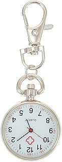 Mikikit Nurses Watch Nurse Watches for Nurses Doctors, Personalized Nurses Pocket Watches Portable Nursing Watch Unisex Pendant Clock Cute Pocket Key Chain Watch for Nurses Women Men Woman Watch