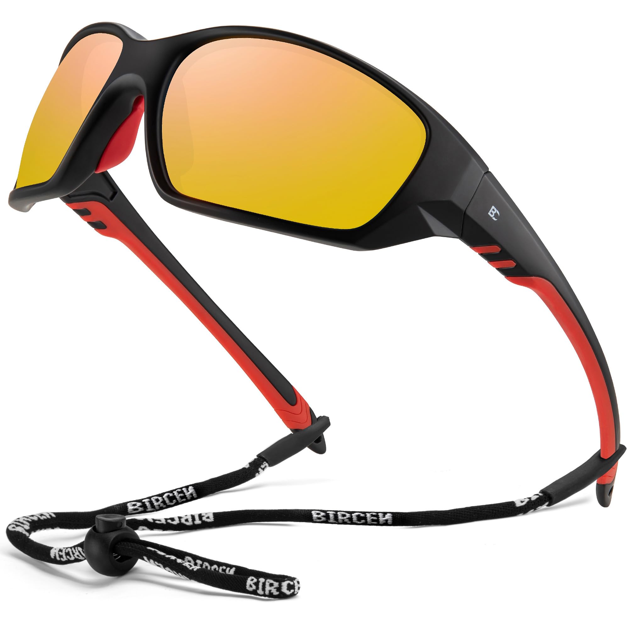 Polarisierte Sport-Sonnenbrille für Herren und Damen: UV-Schutz für Angeln, Fahren, Radfahren, Laufen