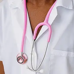 Estetoscópio Bioland Duplo Adulto Infantil Enfermagem Rosa