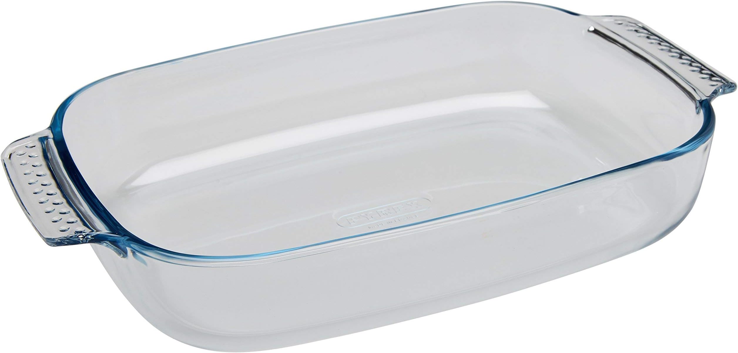 Pyrex Borosilicate Glass Rectangular Roaster with Easy Grip Handles, 35x23cm