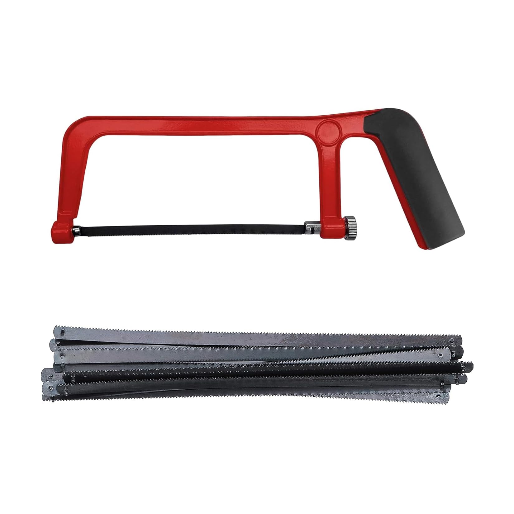 Sierra de mini proco en mini con 30 cuchillas de sierra, sierras de metal de mano adecuadas para cortes de hierro, madera y pared, sierra compacta con cuchillas reemplazables, satisfacen las necesidad