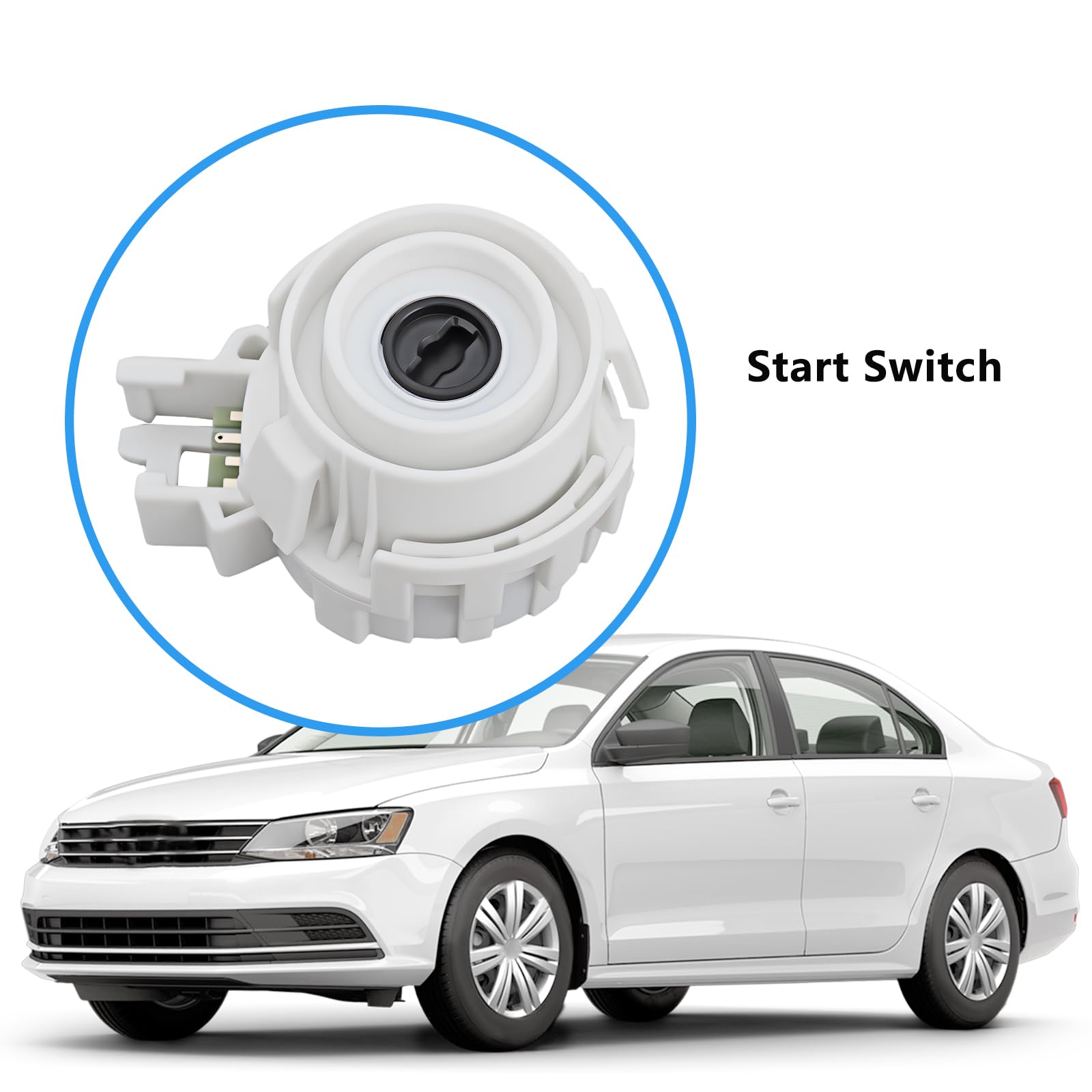 Interruttore Accensione Auto 5K0905865 1K0905849 Compatibile con VW Caddy Golf Compatibile con Audi A1 Q3