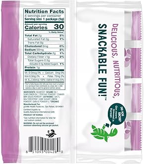 Gimme Seaweed - Teriyaki - 4 Count - Organic Roasted Seaweed SheetsKeto, Vegan, Gluten Free - Great Source of Iodine & Omega 3’s - Healthy On-The-Go Snack for Kids Adults