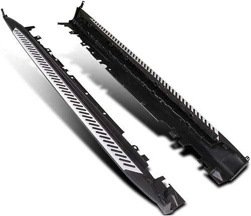 Un par de estribos Escalones laterales de pie para BMW 2014-2018 X5 F15 Estilo OE aluminio de grado aeronáutico aluminio pulido plateado