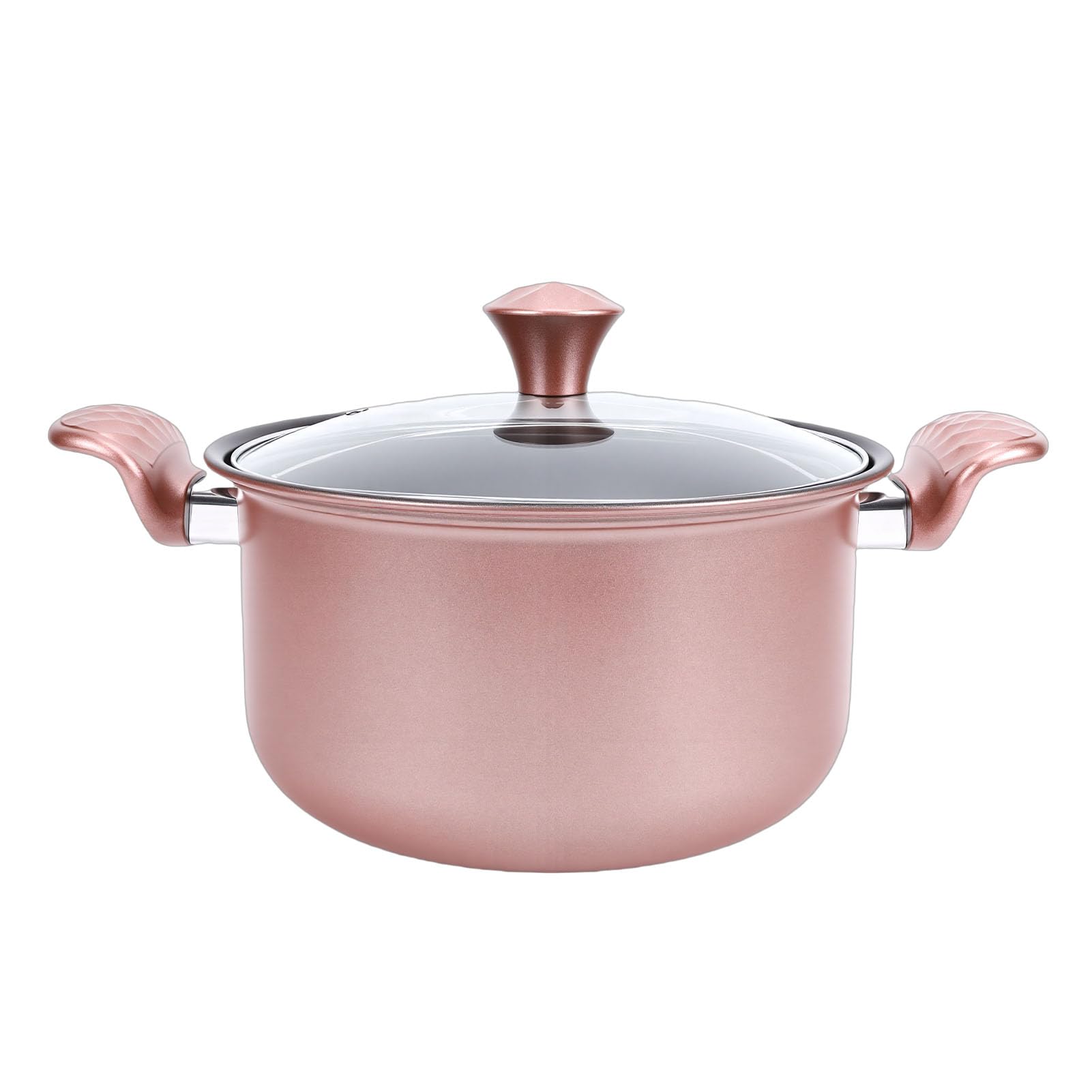Olla de Acero Inoxidable, Antiadherente con Tapa
