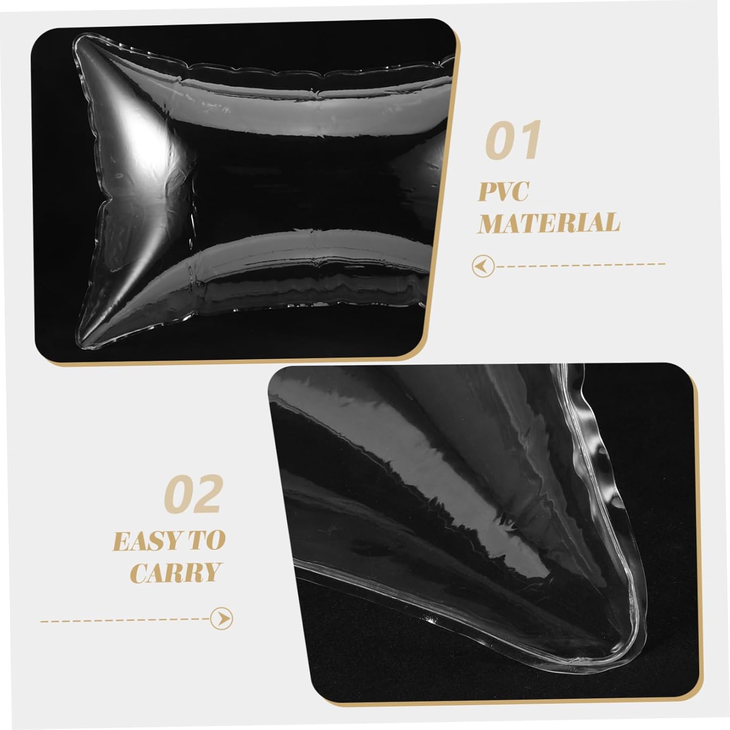4pcs Camping Pillow Insert Inflatable Pillow for Airplane Travel Leg Support Outdoor Cushion