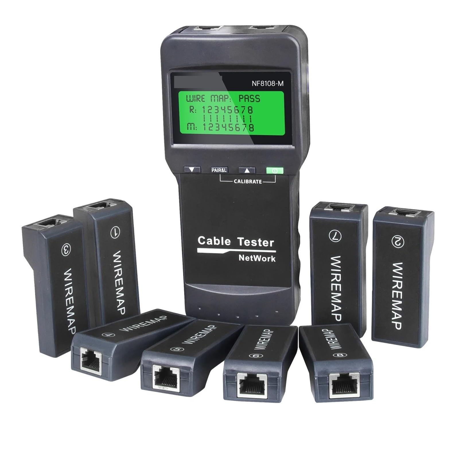 Tester per cavi di rete, Tester Per Cavi Di Rete, Con Display LCD Strumento Tracciamento Della Misurazione Lunghezza Multifunzionale,per cavo di rete