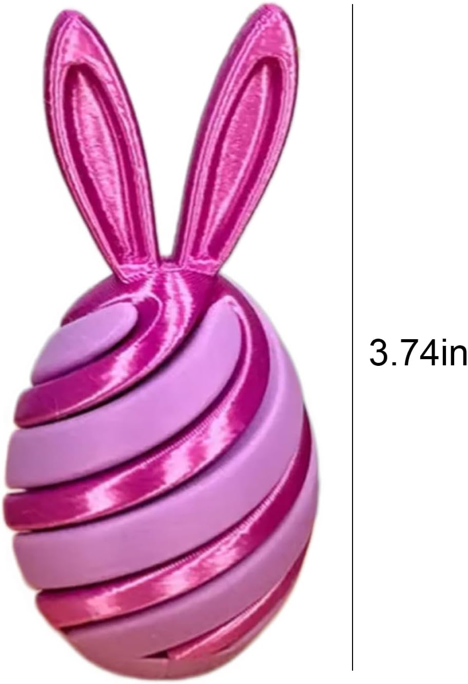 3D Printed Bunny Fidget, 3D Printed Easter Bunny Egg Fidget Toy, 3D Printed Bunny Egg for Relax Anxiety Gift Party Favors
