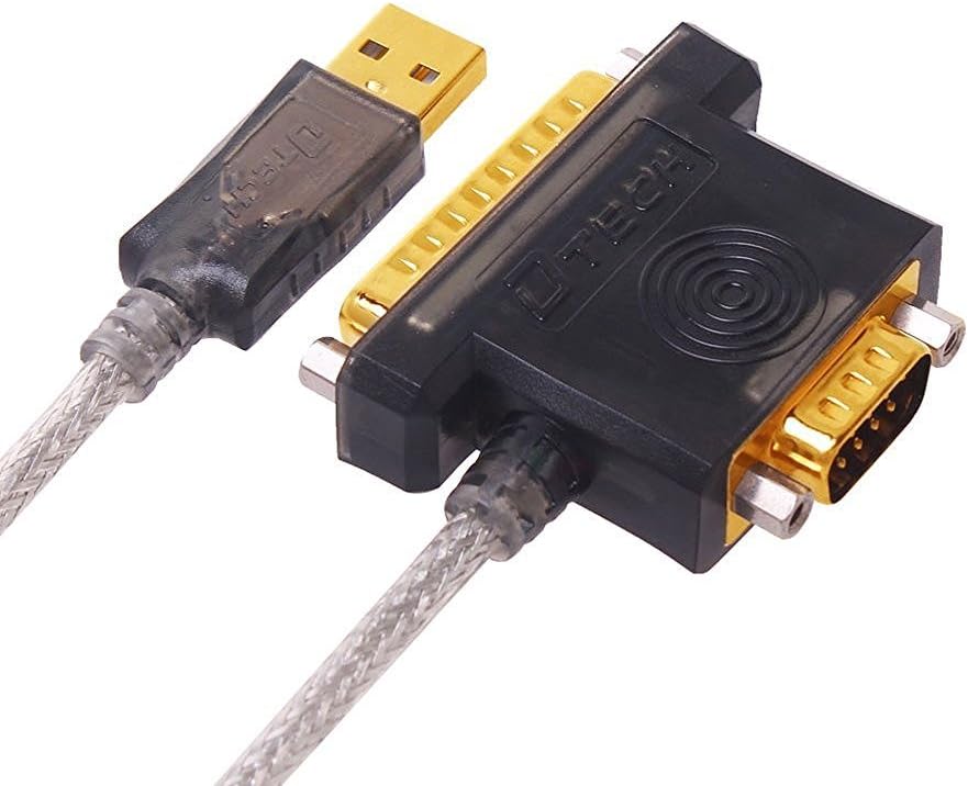 Amazon DTECH 4 Feet USB to RS232 DB9 or DB25 Serial Port Adapter