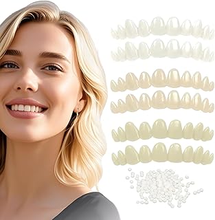 Tooth Repair Kit,Temporary Natural Shade for Filling The Gap, Moldable Thermal Beads Replacement Kit Replace The Missing or Broken Tooth-6PCS-J001