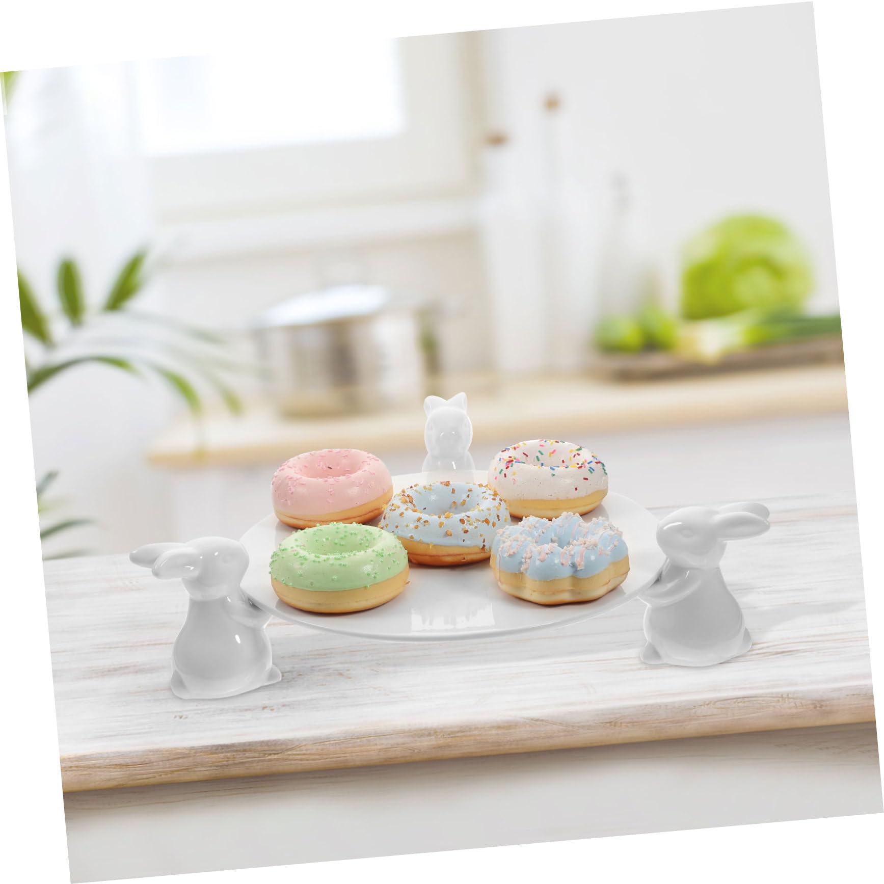 Garneck Alzata Decorativa Per Torta Pasquale in Ceramica Con Motivo 29 5 Cm Per Feste Ed Eventi