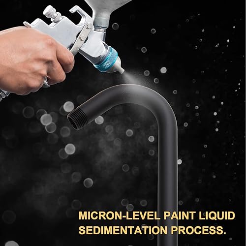 Vista 27 de OFFO Extensión de cabezal de ducha de 12 pulgadas, brazo en forma de S de bronce aceitado con brida, extensión de ducha de cuello de ganso de gran