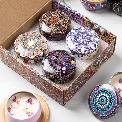 4 Pack Scented Candles Gifts Set for Women, 4.4 oz
