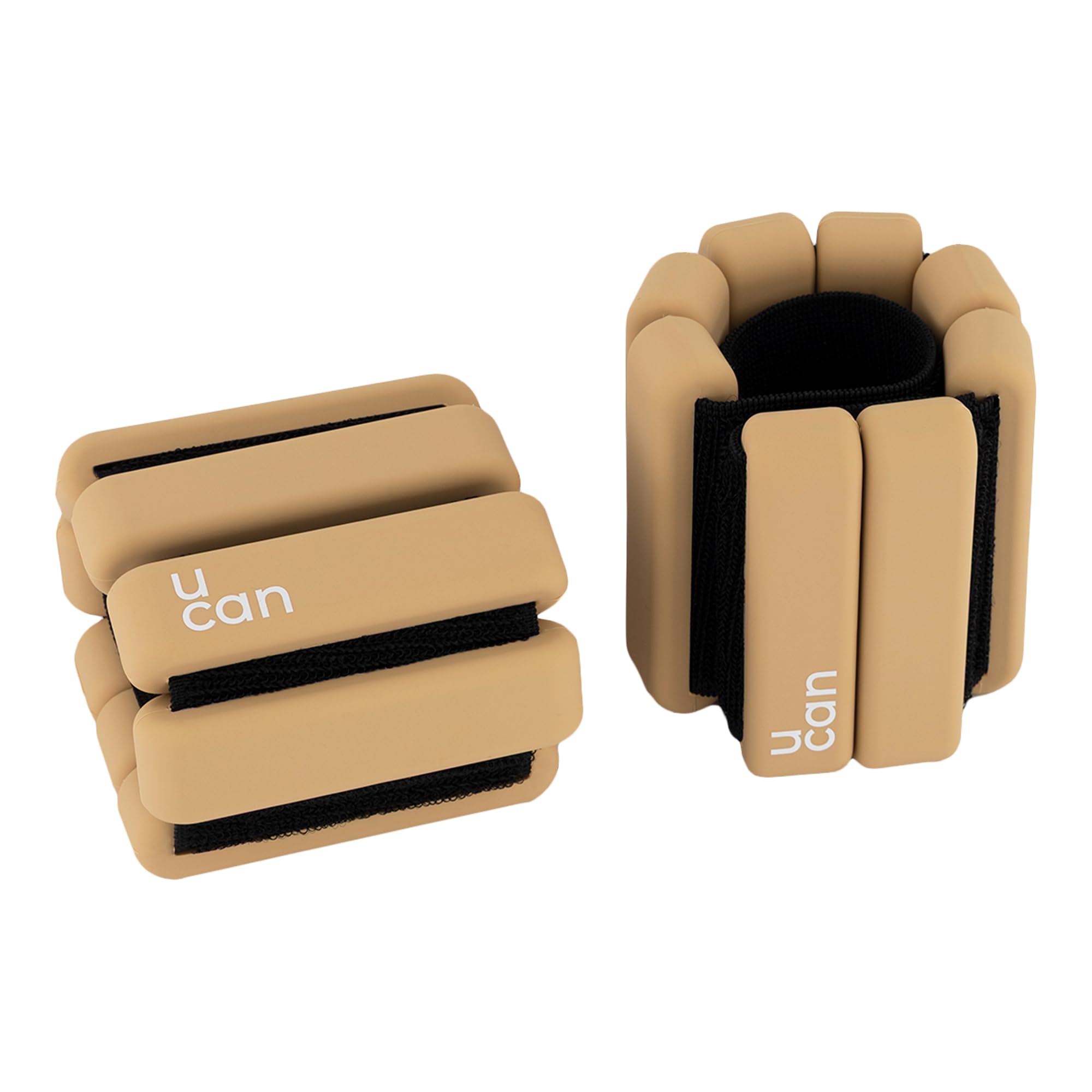 U-Bond Par de pesas para tobillos y/o muñecas de silicona de 0,5 KG, 1 KG, 1,5 KG para ejercicio en casa. Minimalistas, cómodas y guapas. Colores negro, rosa, azul y gris.