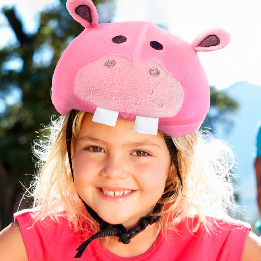 COOLCASC Hippo, Universal Fit Ski Helmet Cover, Customise your kids ski helmet with a fun and cute protective cover - Image 4