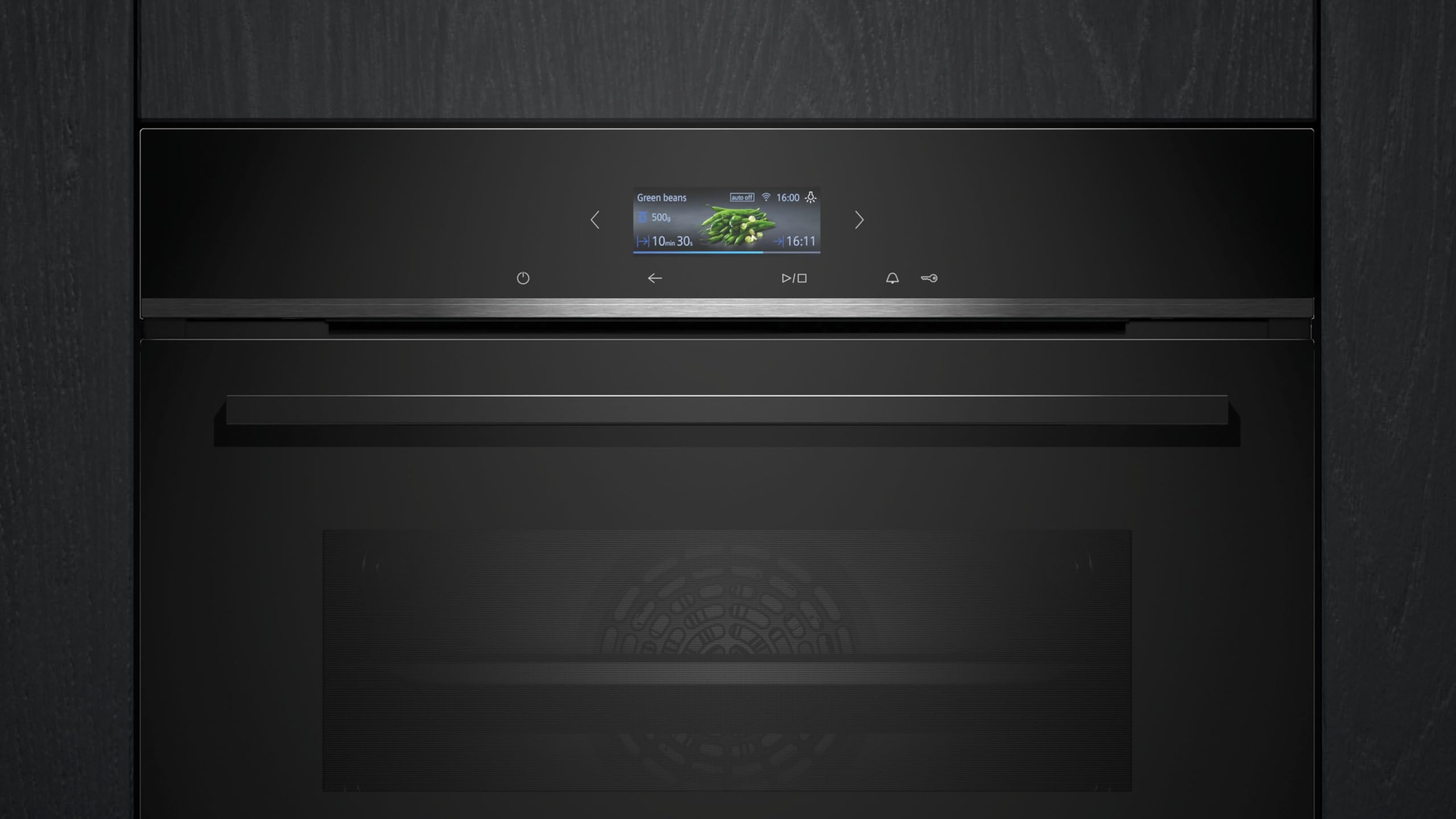 Siemens iQ700 CB774G1B1 Einbau-Kompaktbackofen 60 x 45 cm Schwarz activeClean Pyrolyse Air Fry Touchscreen