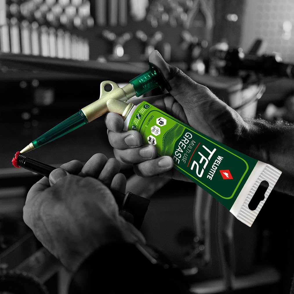 WELDTITE Grasso multiuso per bici (125 ml) - Ideale per serie sterzo, movimenti centrali, mozzi, pedali e sistemi di sospensione