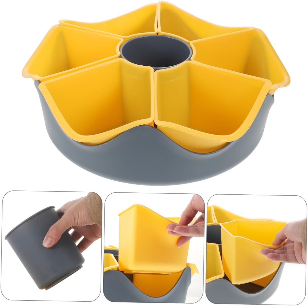 Ciieeo 1pc Double Layer Draining Vegetable Fruit Basket Kitchen Organizer for Fruits and Veggies and Practical Design for Home Use