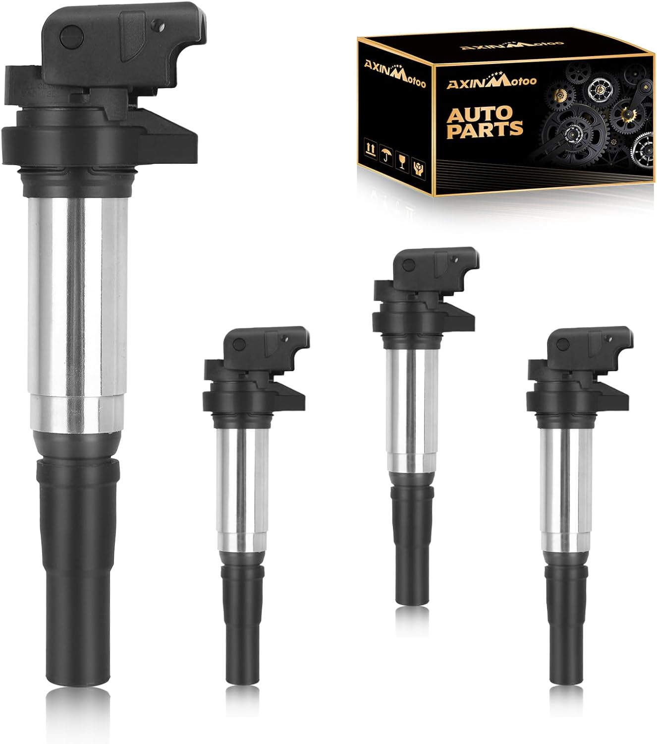 4PCS Ignition Coil Pack UF598 Replacement for Mini Cooper 2007-2013, Paceman 2013-2016, Countryman 2011 2012 2013 2014 2015 2016 1.6L L4 12137575010 5C1749 E1098