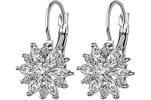 Chic Lady Jewelry Gift: SEniutarm Earrings, Sunflower Dangle Leverback Earrings for Women...