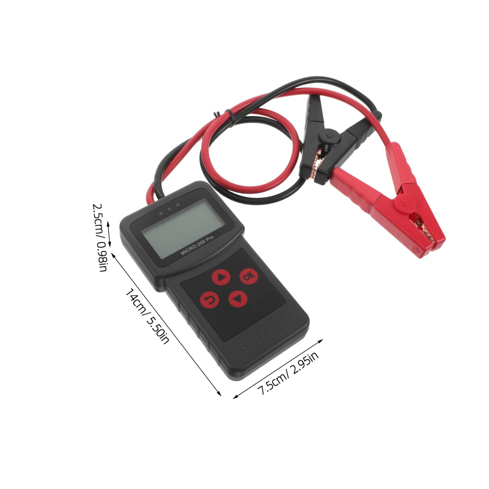 Tester Digitale per Batterie Auto 12V e 24V con Display Intelligente Rilevatore Guasti e Analizzatore Batteria Portatile in Plastica ABS Strumento Manutenzione Veicoli per Uso