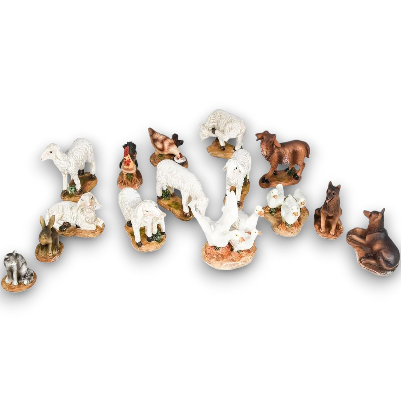 5/10 mini miniature di volpe in resina, figurine di animali carini per micro paesaggio fata decorazione artigianale per la casa fai da te  15