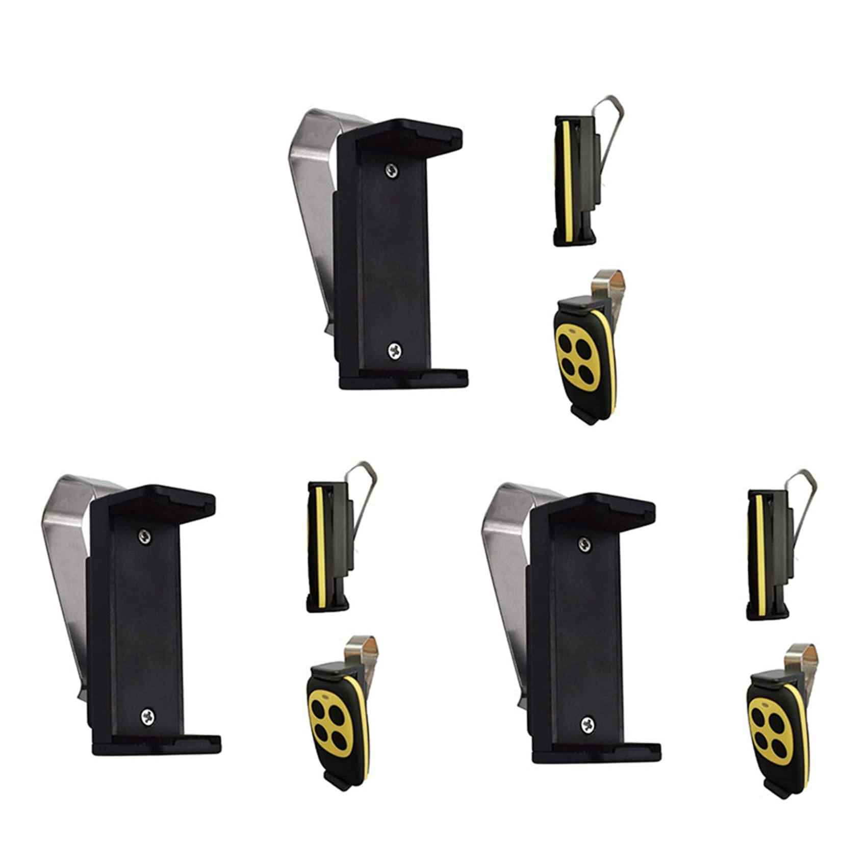 Jnchdghwa Garage Door Opener Clip, Car Garage Remote Visor Clip Holder for, for Remote Controls 3Pcs