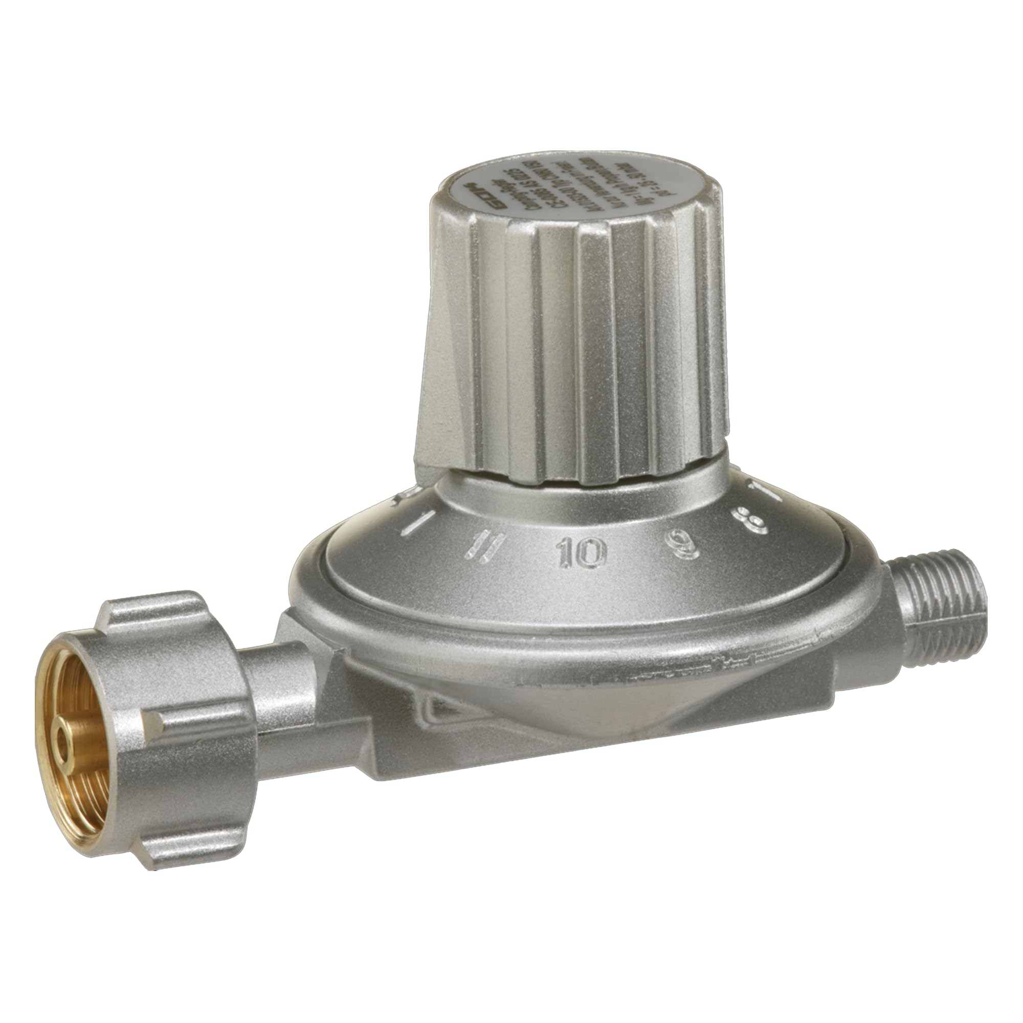 GOK Régulateur de gaz | Réglable sur 11 Niveaux - 25-50 mbar | pour raccordement à des Bouteilles de gaz Propane-Butane
