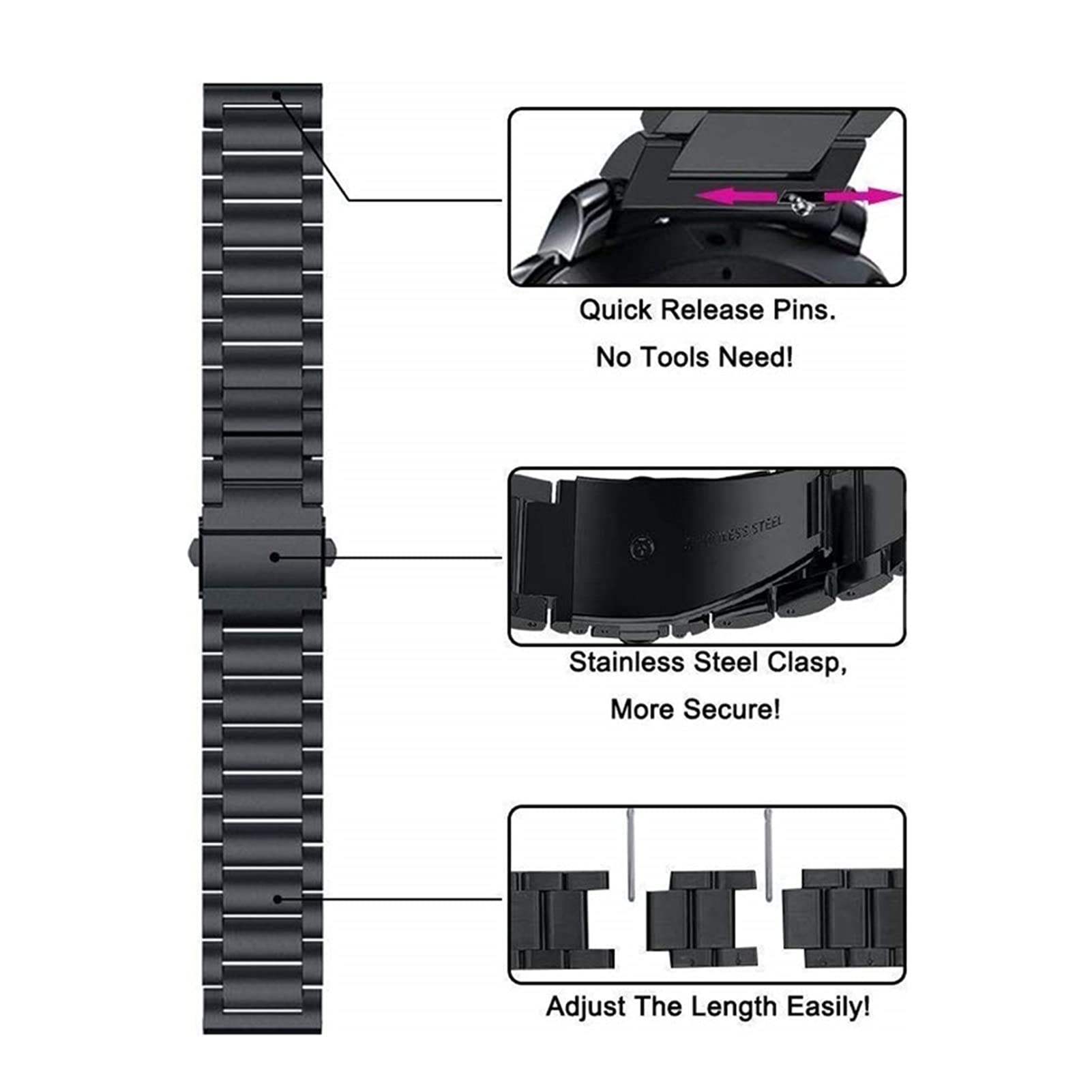 YGUK0J 2-częściowy pasek do zegarka z siatki i stali nierdzewnej o szerokości 20 mm, kompatybilny z Galaxy Watch 42 mm/Active 40 mm/Gear S2 Classic/Gear Sport
