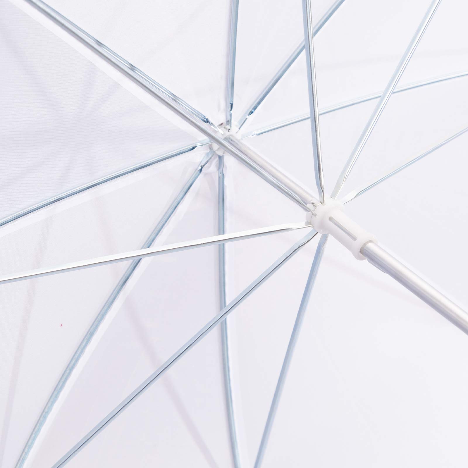 Photo Studio - Parapluie Souple Blanc translucide de 109 cm - Réfléchissant - pour Studio vidéo et séance Photo