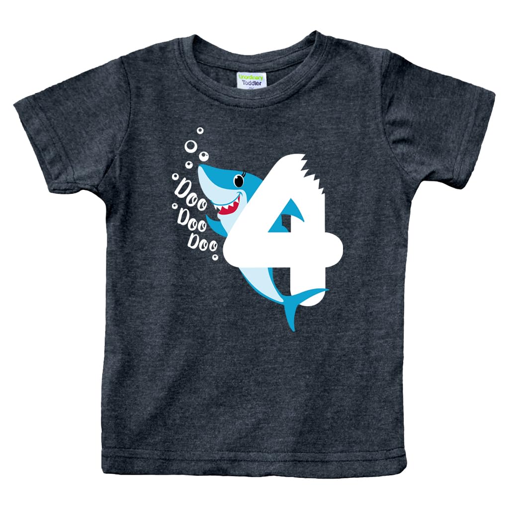 Unordinary Toddler4th Birthday Shirt boy Shark Four Year Old Toddler Tshirt 4 Years t Boys tee Fourth Bday Outfit