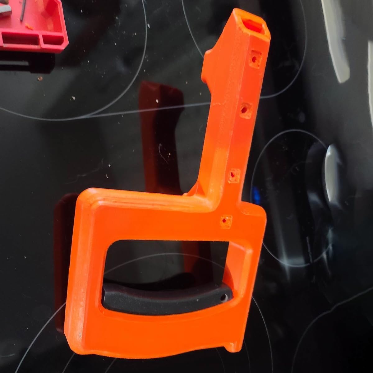 Lower Handle & Replacement Upper Set for Ridgid MS1290LZ1 / MS1290LZA Miter Saws - Fits OEM Part # 830037 & 830039, Discontinued Part Solution-Upper & Lower Handle Set -No Safety Switch (orange)